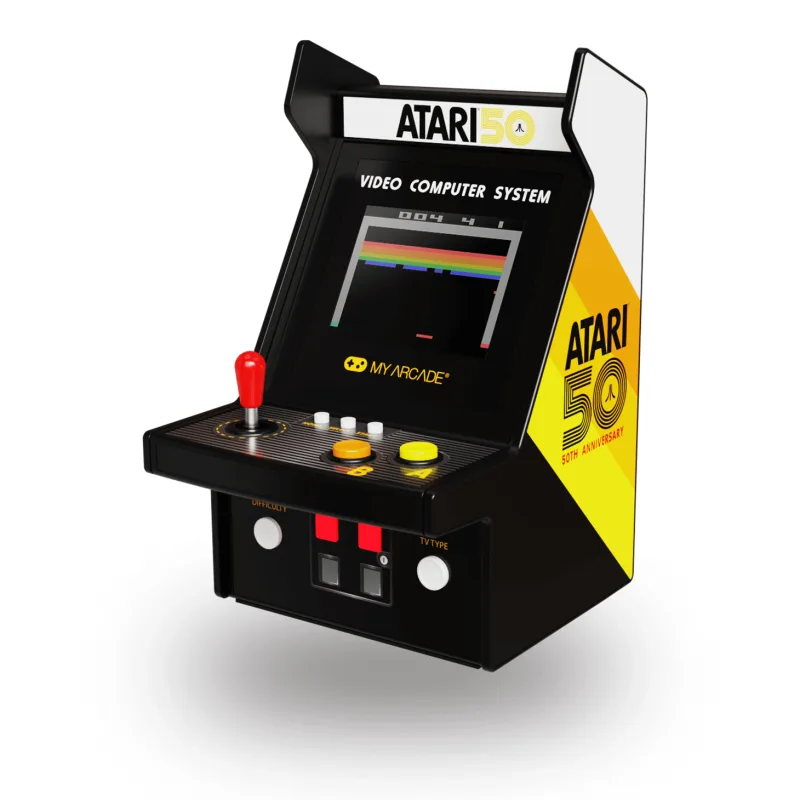 MY ARCADE MICRO PLAYER PRO ATARI 100 GAMES 6.75" DGUNL-7013 2