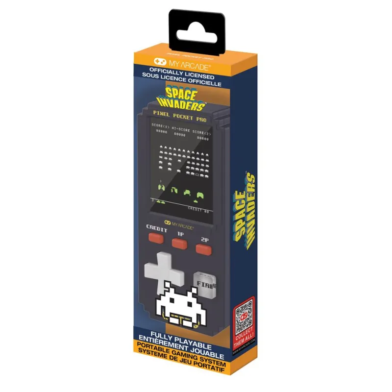 MY ARCADE PIXEL POCKET PRO SPACE INVADERS GAMING SYSTEM 3