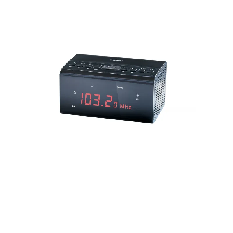 THOMSON ALARM-CLOCK + RADIO FM UP TO 20 PRESET BLACK CR50 4