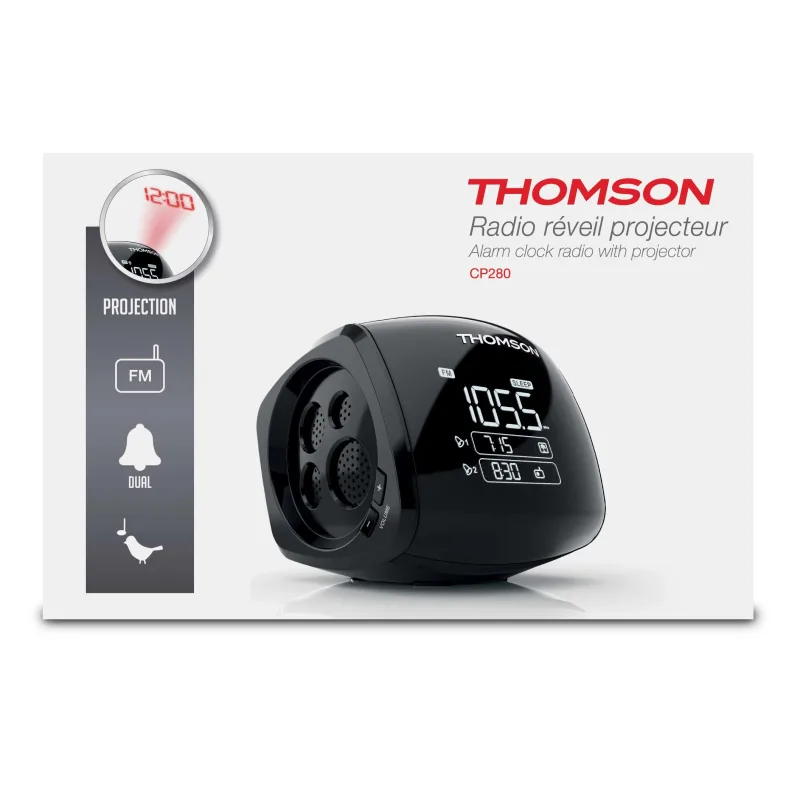 THOMSON ALARM-CLOCK PROYECTOR BLACK CP100T 3