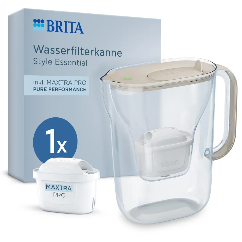 BRITA BRITA JUG STYLE ESSENTIAL SAND 2,4L + 4 FILTERS MAXTRA PRO