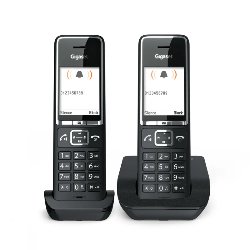 GIGASET WIRELESS PHONE COMFORT 550 DUO BLACK CHROME (L36852-H3001-D204) 4