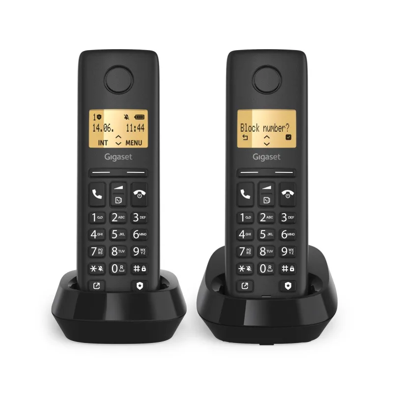 GIGASET WIRELESS PHONE BASIC 100 DUO BLACK (L36852-H3206-D201) 4