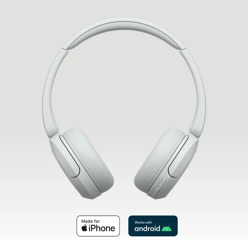 SONY WHCH520W HEADPHONES BT MIC 50H WHITE 2