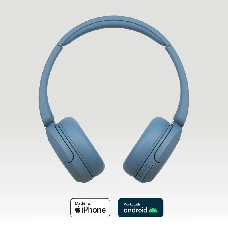 SONY WHCH520L HEADPHONES BT MIC 50H BLUE 2