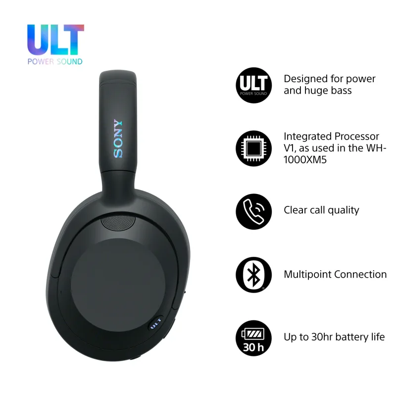 SONY HEADPHONES ULT WEAR BT BLACK  WH-ULT900N/BC WHULT900NB 3