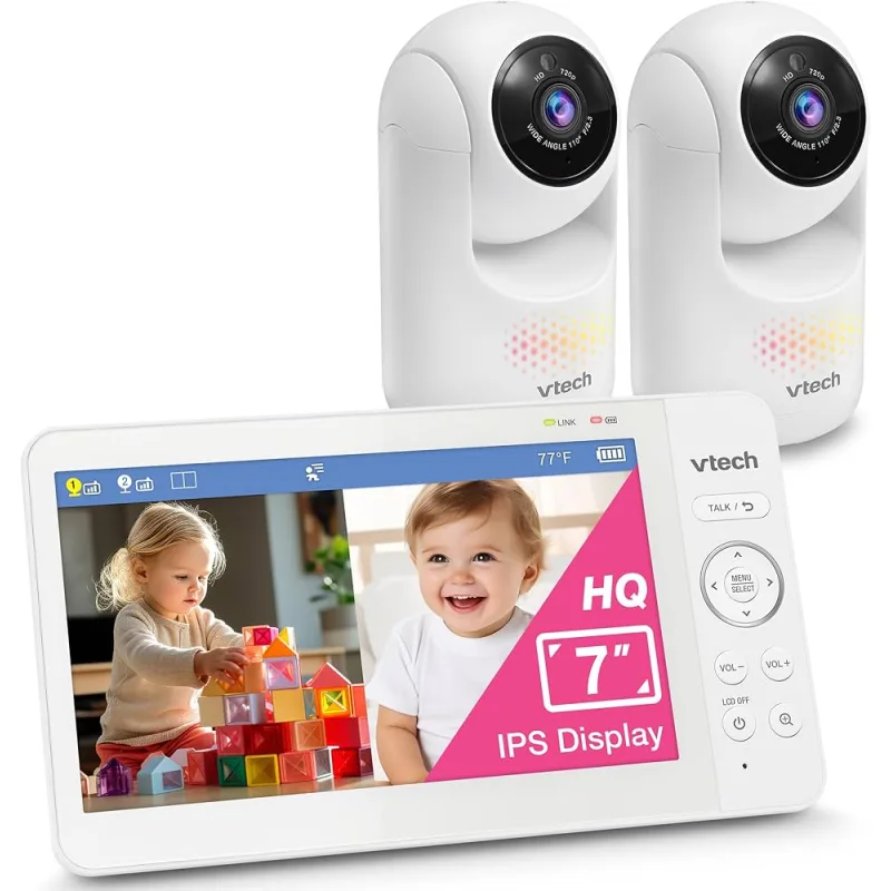 VTECH VTECH BABY MONITOR HQ 7" WITH 2 ADJUSTABLE CAMERAS
