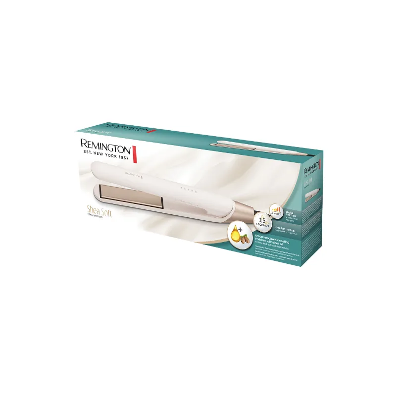 REMINGTON HAIR STRAIGHTENER SHEA SOFT CERAMIC FAST HEAT UP S4740 4