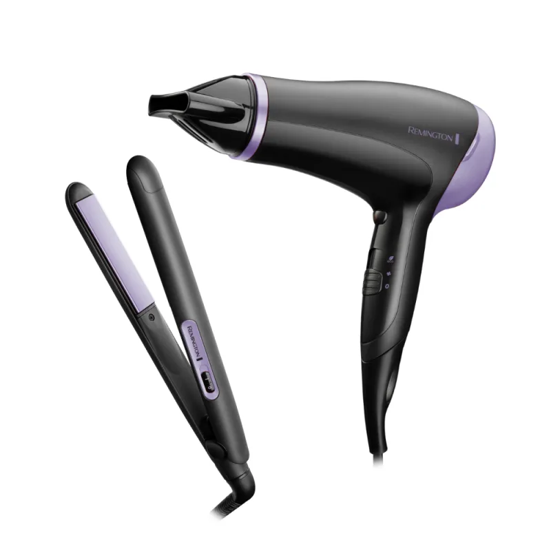 REMINGTON REMINGTON HAIRDRYER AND HAIR STRAIGHTENER SET D3016GP