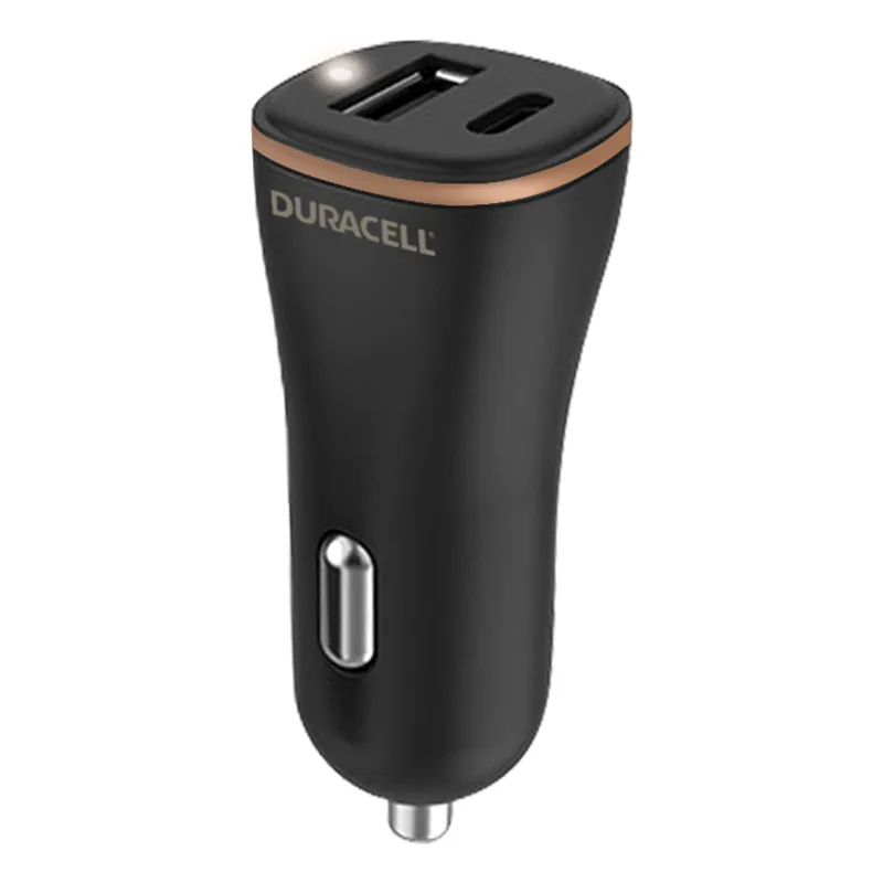 DURACELL DURACELL POWER TRAVEL CHARGER 12V USB-A + USB-C 18W PD DR6026A