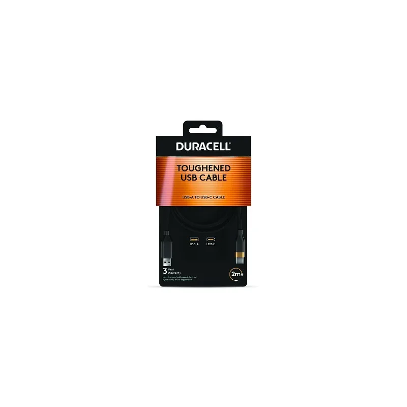 DURACELL CABLE USB-A TO USB-C 18W 2M DRU5021A 2