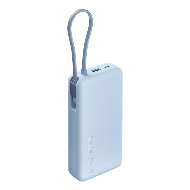 XIAOMI 67W POWER BANK 20000 (INTEGRATED CABLE) ICE BLUE BHR08O8GL 4