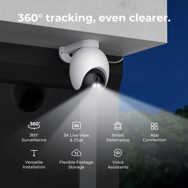IMILAB EC6 FLOODLIGHT OUTDOOR SECURITY CAMERA 3K WHITE CMSXJ65A 3