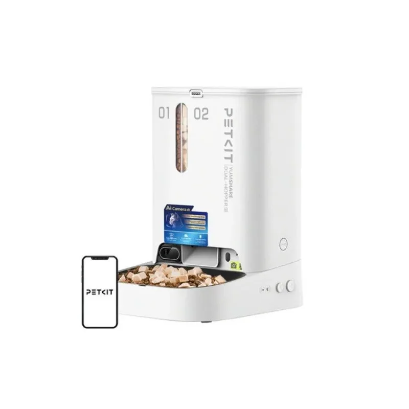 PETKIT PETKIT AUTOMATIC PET FEEDER YUMSHARE DUAL-HOPPER 2 WITH A CAMERA D4SH-EU