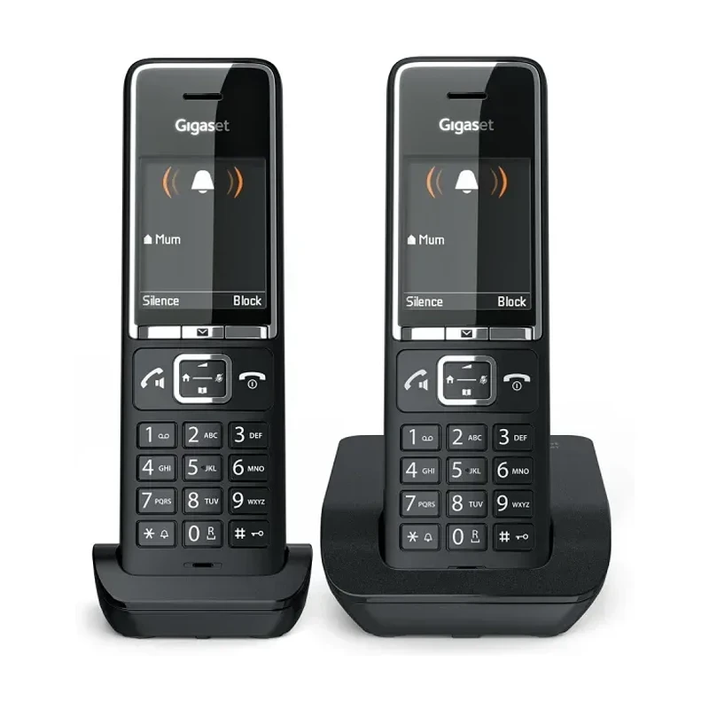 GIGASET WIRELESS PHONE COMFORT 550 DUO BLACK CHROME (L36852-H3001-D204) 4