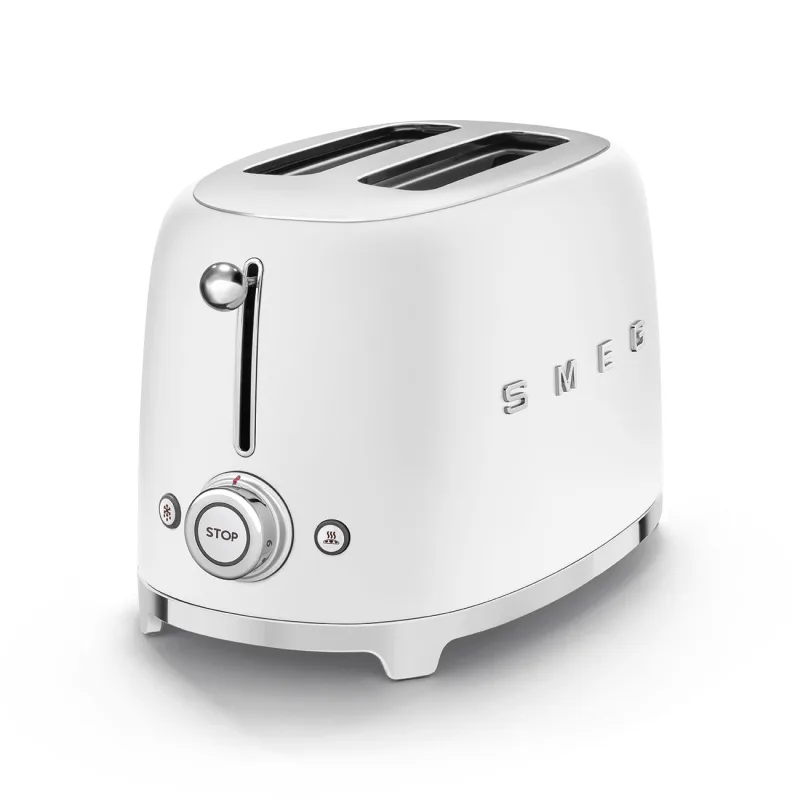 SMEG TOASTER 2X2 50´ STYLE MATT WHITE TSF01WHMEU 3