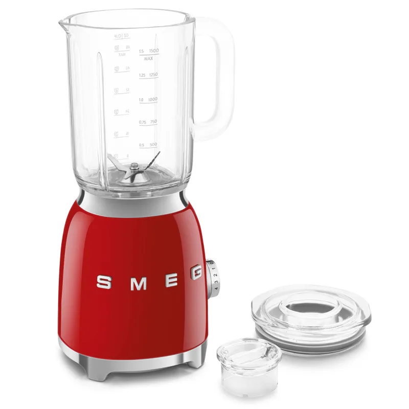SMEG GLASS BLENDER RED BLF03RDEU 3