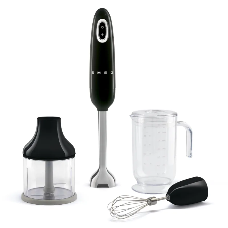 SMEG SMEG HAND BLENDER WITH ACCESORIES 50´STYLE BLACK HBF03BLEU
