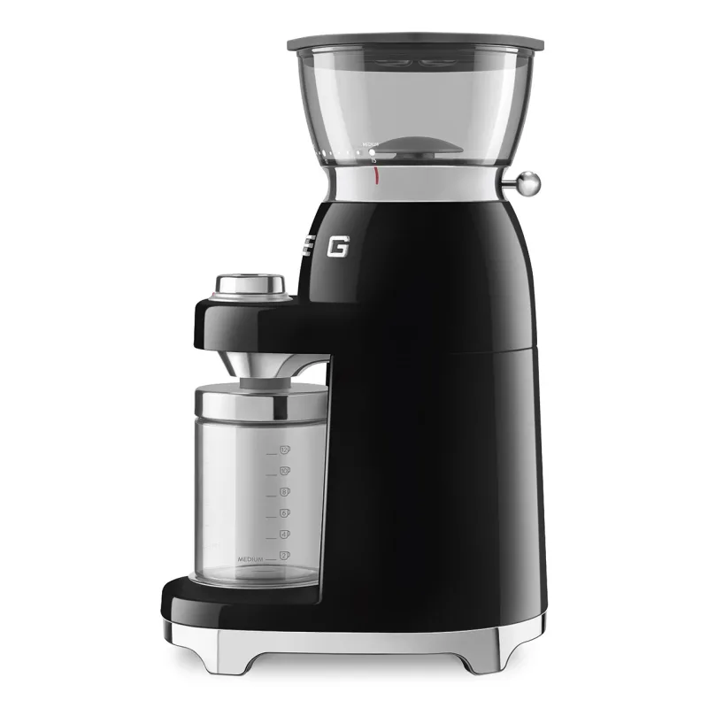 SMEG COFFEE GRINDER 50S STYLE BLACK CGF03BLEU 2
