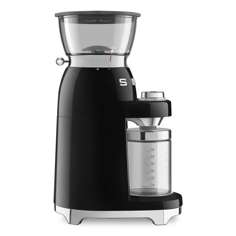 SMEG COFFEE GRINDER 50S STYLE BLACK CGF03BLEU 3