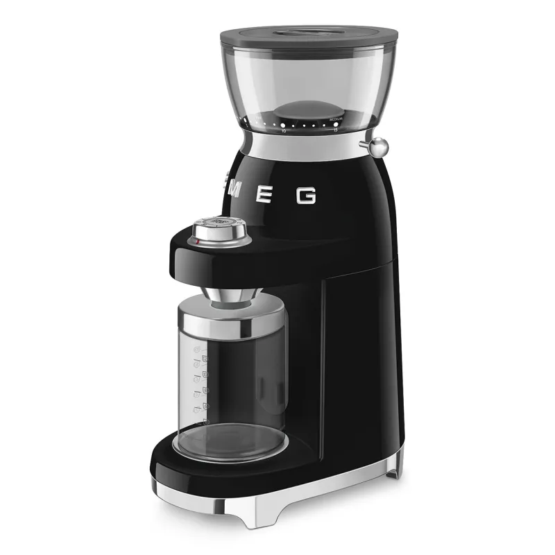 SMEG COFFEE GRINDER 50S STYLE BLACK CGF03BLEU 4