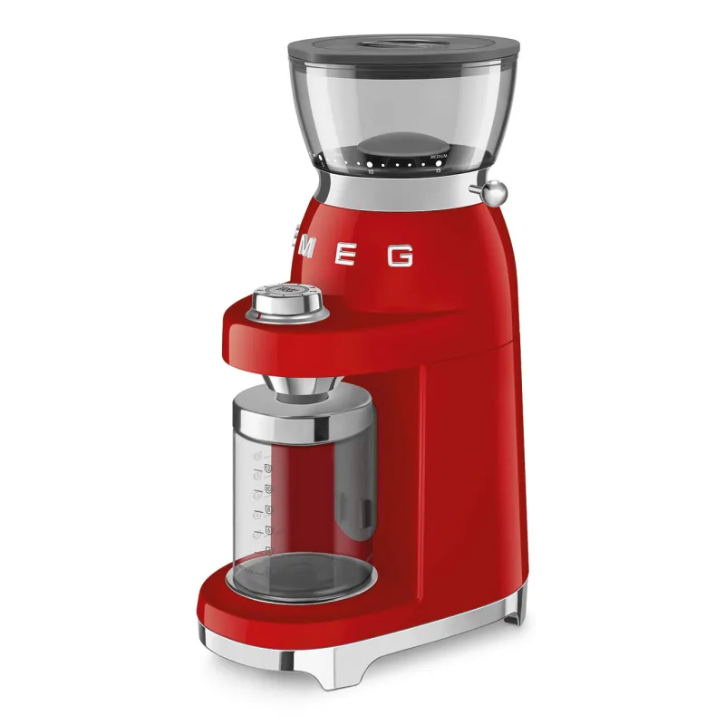 SMEG COFFEE GRINDER 50'STYLE RED CGF03RDEU 4