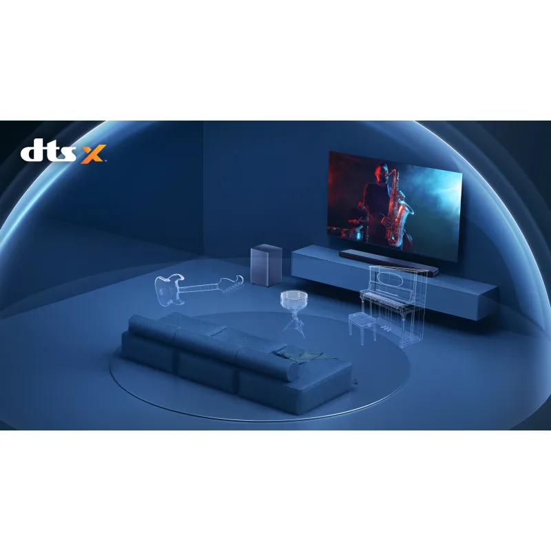 TCL SOUND BAR 2.1 DOLBY ATMOS 220W SLIM DESIGN DTS VIRTUAL X S55H 4