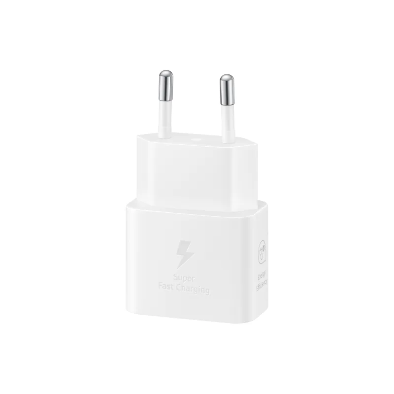 SAMSUNG POWER WALL CHARGER 25W USB-C WHITE + CABLE USB-C TO USB-C WHITE EP-T2510XWEGEU 2