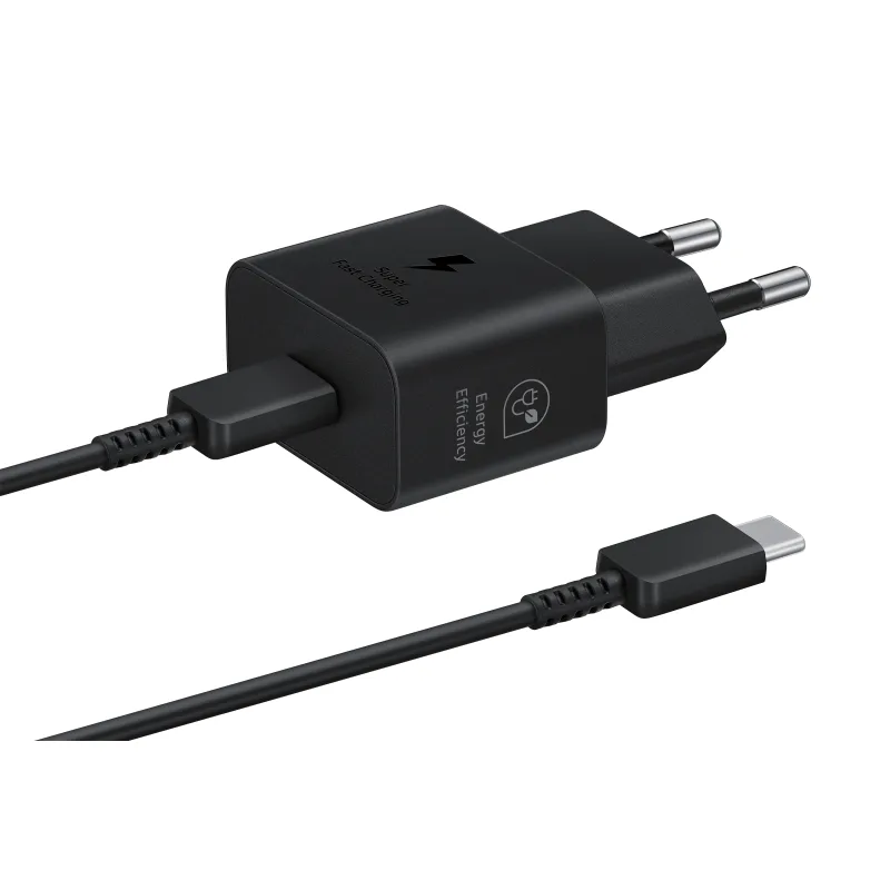 SAMSUNG POWER WALL CHARGER 25W USB-C BLACK + CABLE USB-C TO USB-C BLACK EP-T2510XBEGEU 4