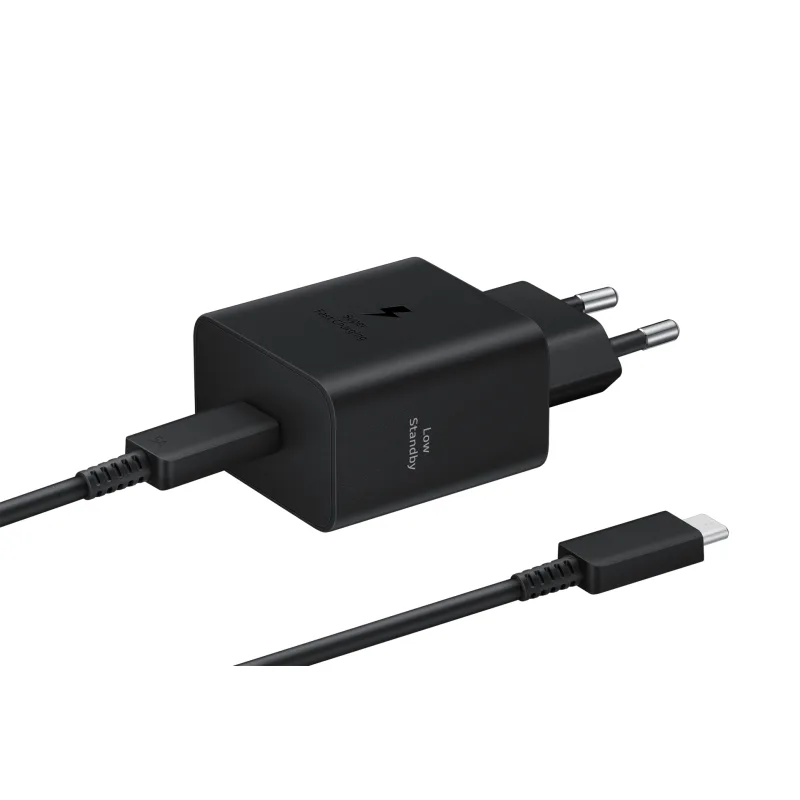 SAMSUNG POWER WALL CHARGER 45W USB-C + CABLE USB-C TO USB-C 1.8M BLACK EP-T4511XBEGEU 4