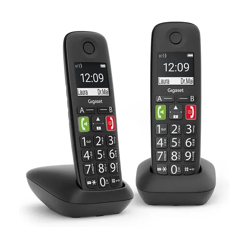 GIGASET WIRELESS PHONE E290 DUO BLACK (L36852-H2901-D201) 2
